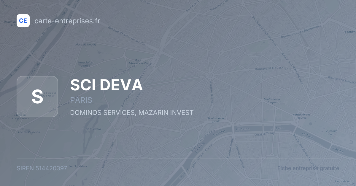 SCI DEVA — 514420397 — fiche entreprise