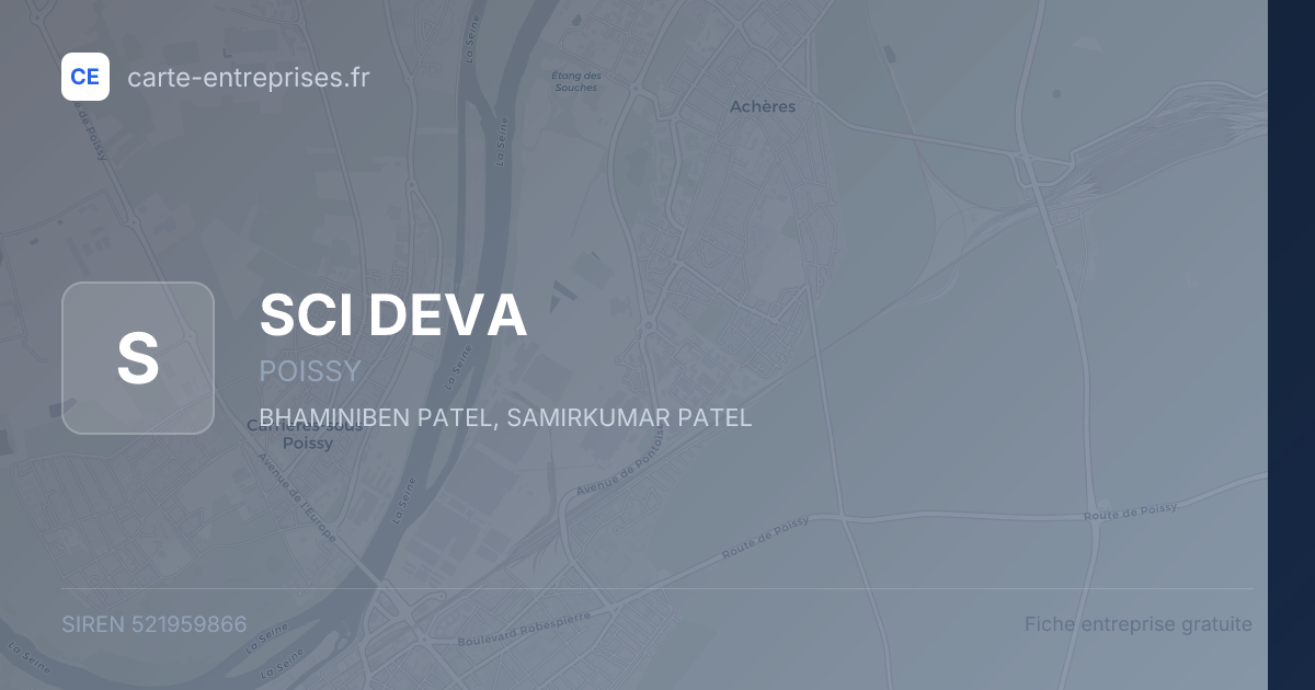 SCI DEVA — 521959866 — fiche entreprise
