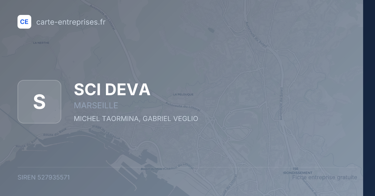 SCI DEVA — 527935571 — fiche entreprise