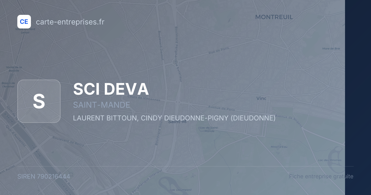 SCI DEVA — 790216444 — fiche entreprise