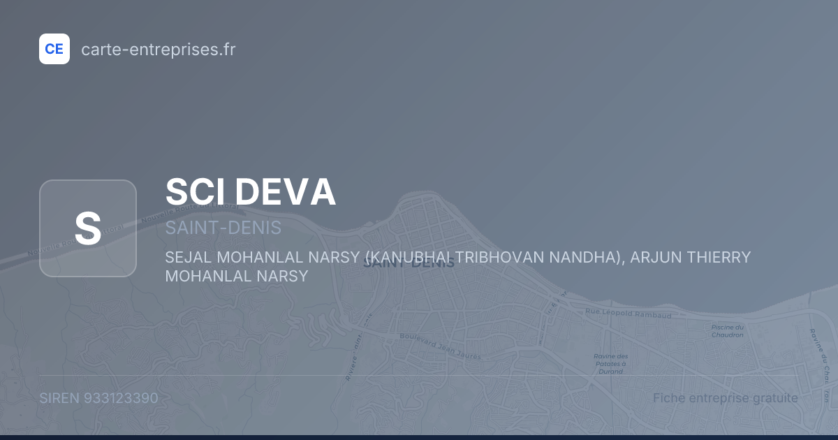 SCI DEVA — 933123390 — fiche entreprise
