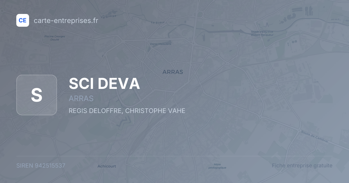 SCI DEVA — 942515537 — fiche entreprise