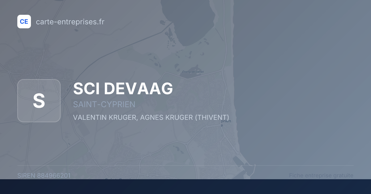 SCI DEVAAG — 884966201 — fiche entreprise