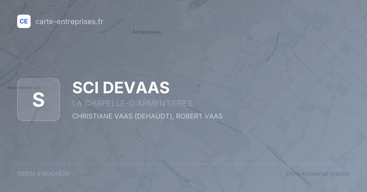 SCI DEVAAS — 418064838 — fiche entreprise