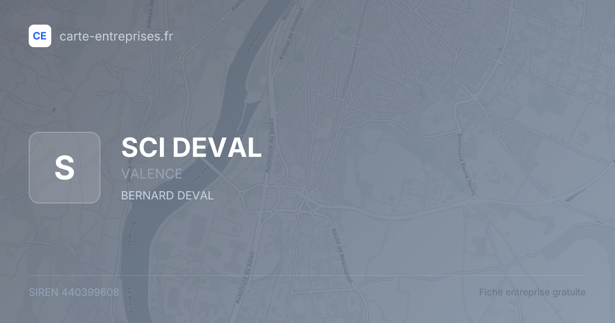 SCI DEVAL — 440399608 — fiche entreprise