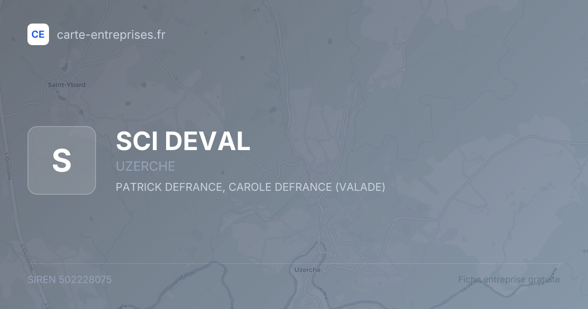 SCI DEVAL — 502228075 — fiche entreprise