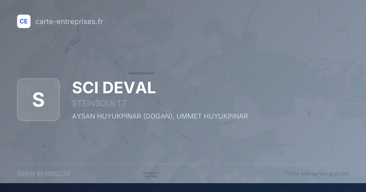 SCI DEVAL — 804802239 — fiche entreprise