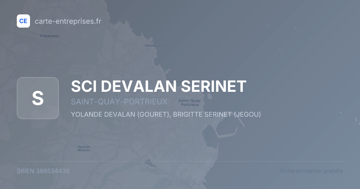 SCI DEVALAN SERINET — 389534439 — fiche entreprise