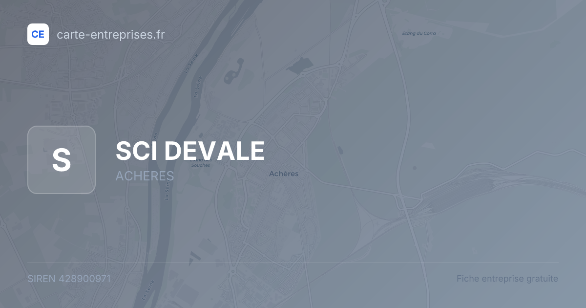 SCI DEVALE — 428900971 — fiche entreprise