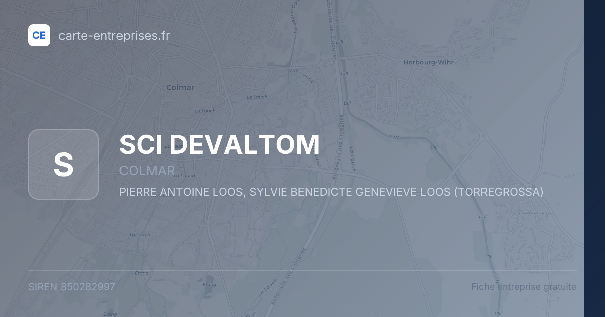SCI DEVALTOM — 850282997 — fiche entreprise