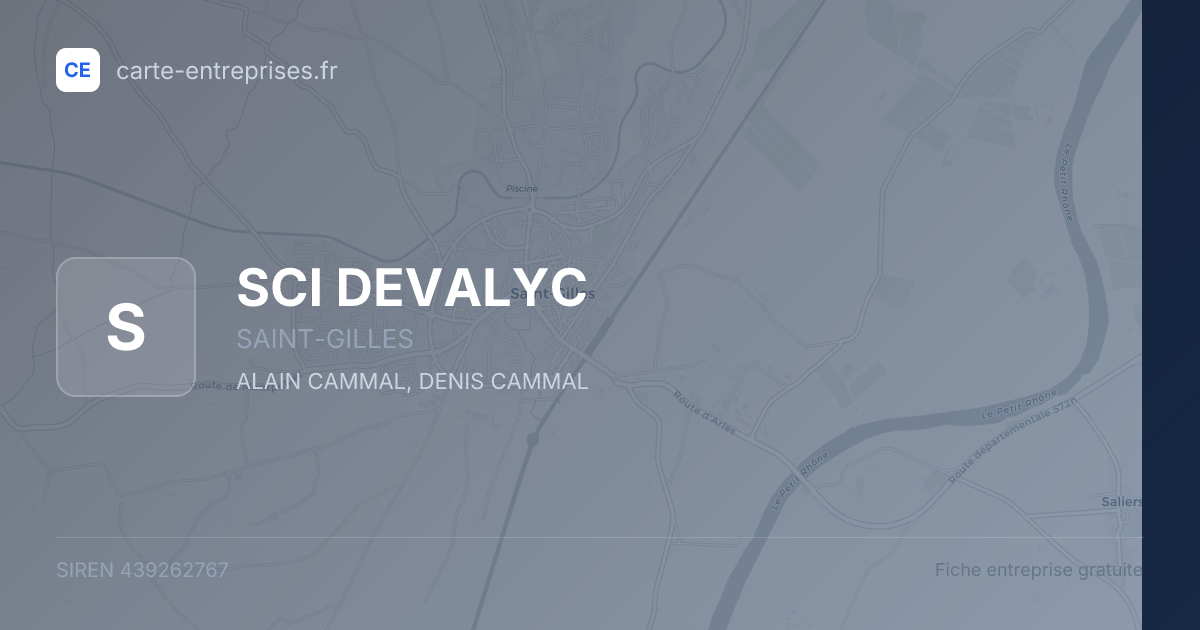 SCI DEVALYC — 439262767 — fiche entreprise