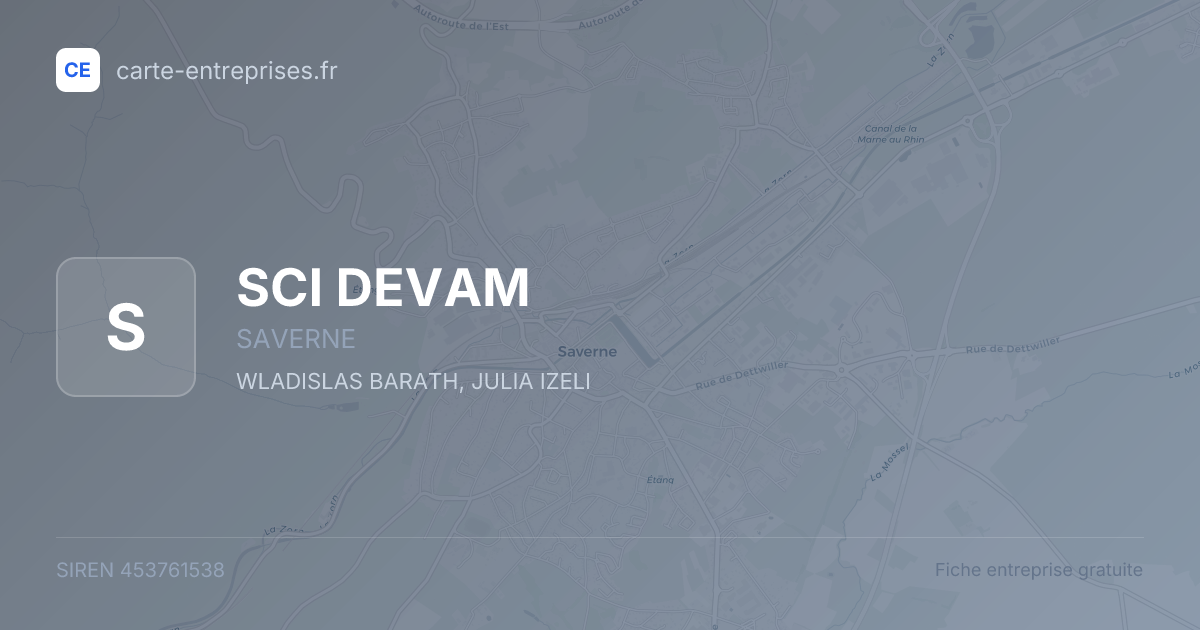 SCI DEVAM — 453761538 — fiche entreprise