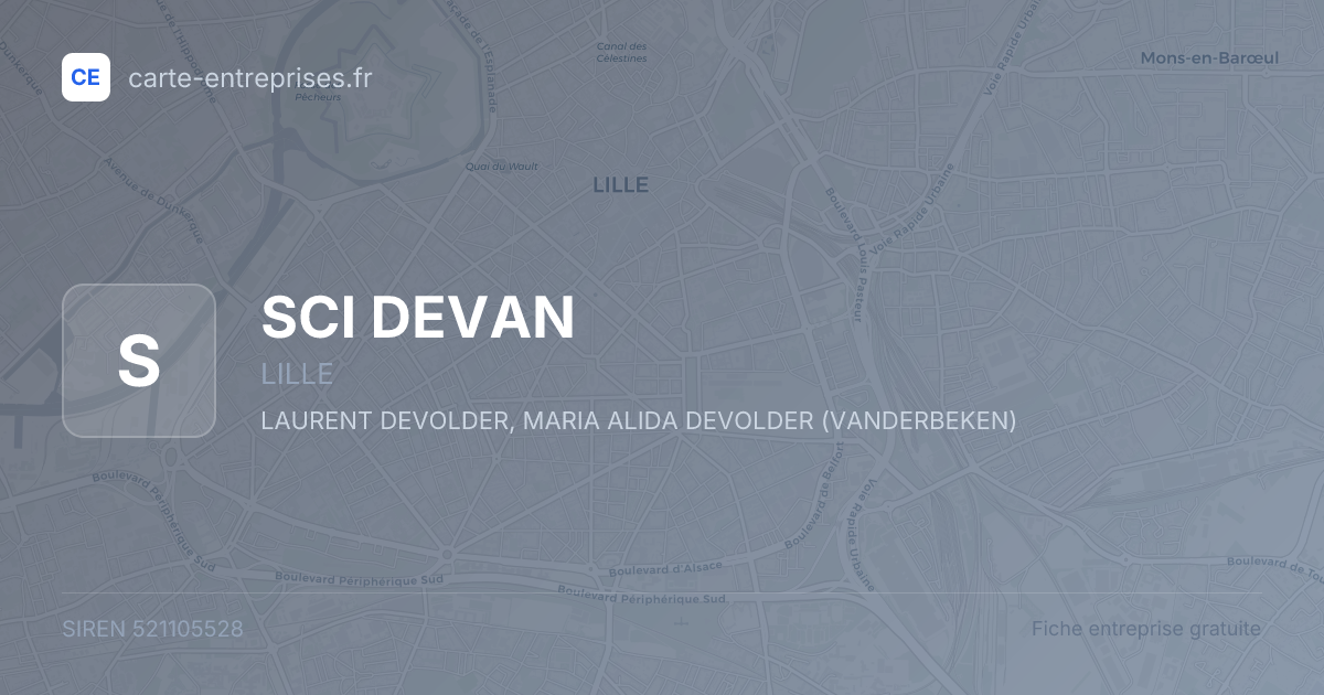 SCI DEVAN — 521105528 — fiche entreprise