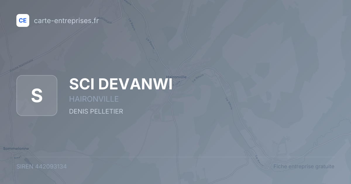 SCI DEVANWI — 442093134 — fiche entreprise