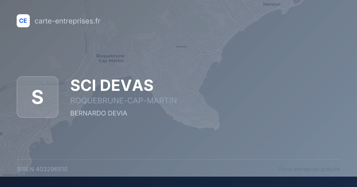 SCI DEVAS — 403296510 — fiche entreprise