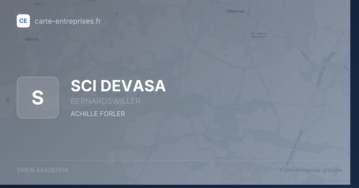 SCI DEVASA — 444297014 — fiche entreprise