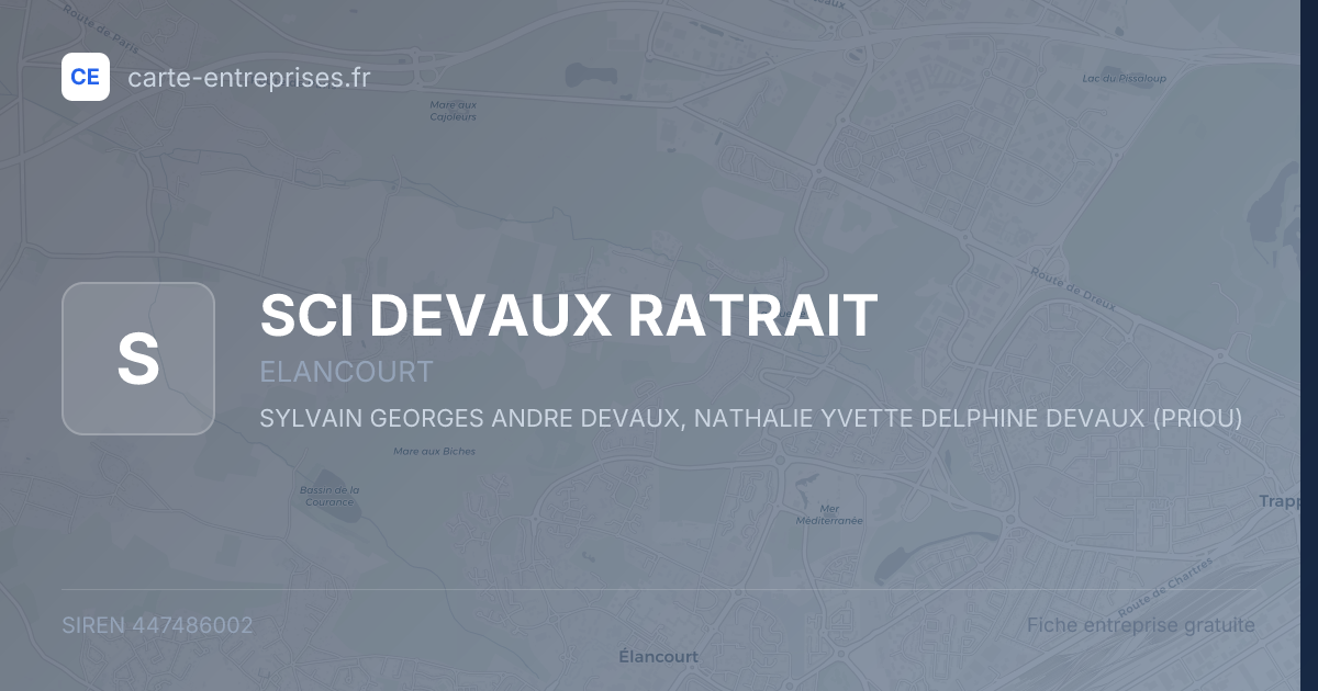 SCI DEVAUX RATRAIT — 447486002 — fiche entreprise