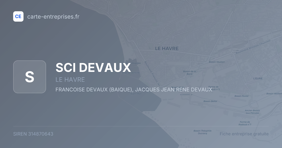 SCI DEVAUX — 314870643 — fiche entreprise