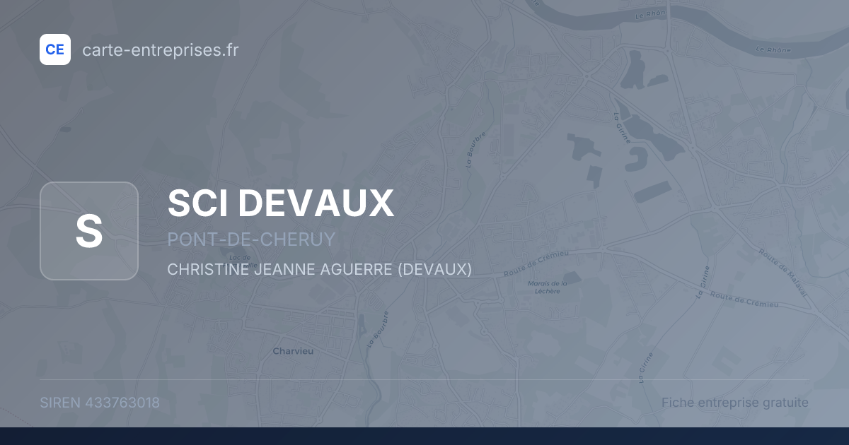 SCI DEVAUX — 433763018 — fiche entreprise