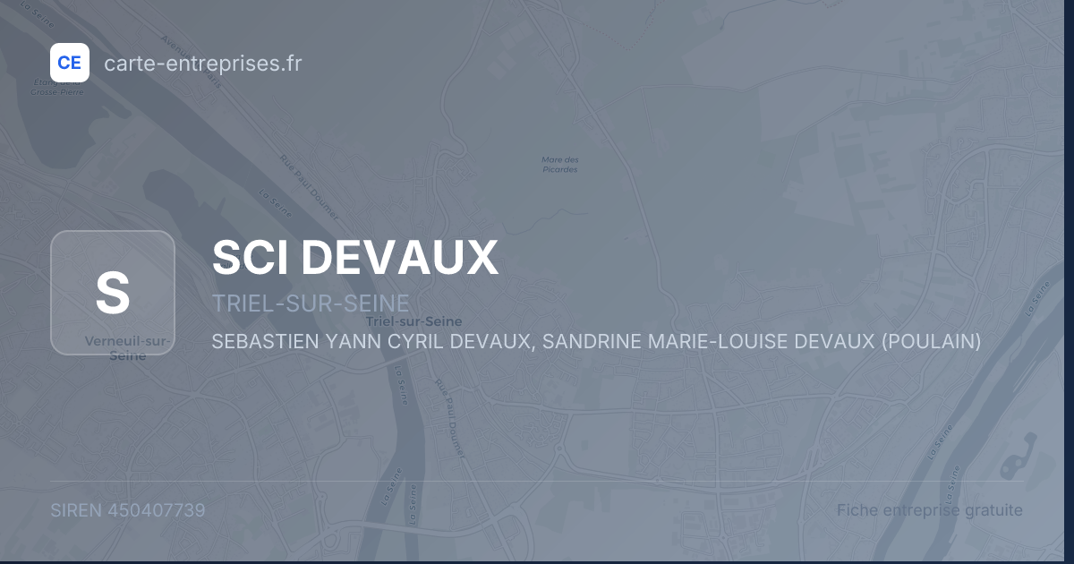 SCI DEVAUX — 450407739 — fiche entreprise