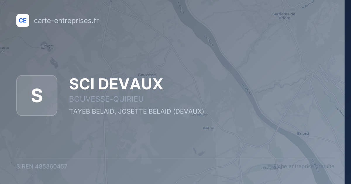 SCI DEVAUX — 485360457 — fiche entreprise