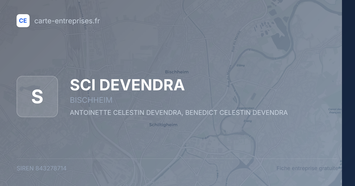 SCI DEVENDRA — 843278714 — fiche entreprise