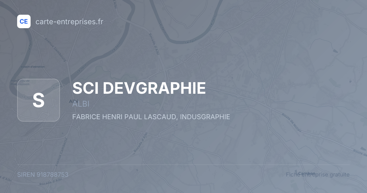 SCI DEVGRAPHIE — 918788753 — fiche entreprise