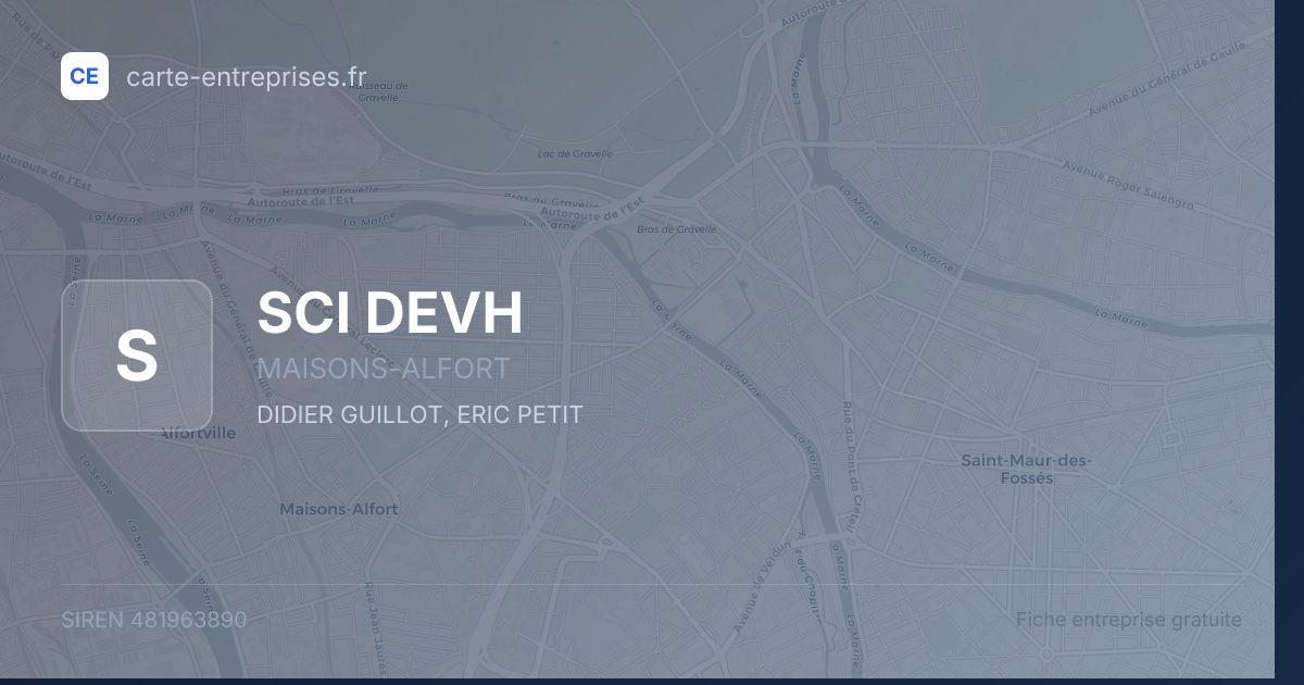 SCI DEVH — 481963890 — fiche entreprise