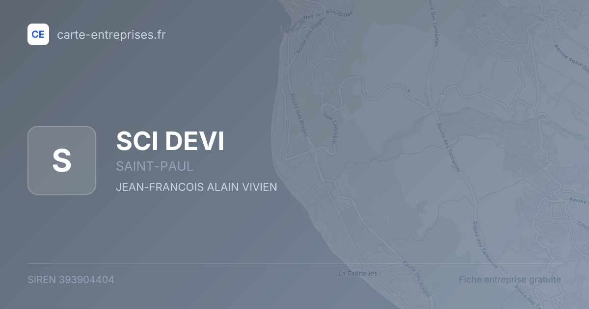SCI DEVI — 393904404 — fiche entreprise