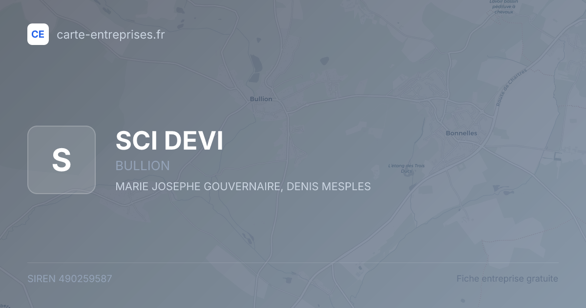 SCI DEVI — 490259587 — fiche entreprise