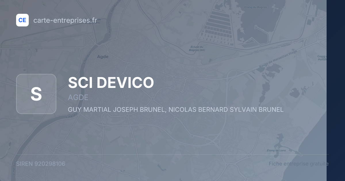 SCI DEVICO — 920298106 — fiche entreprise
