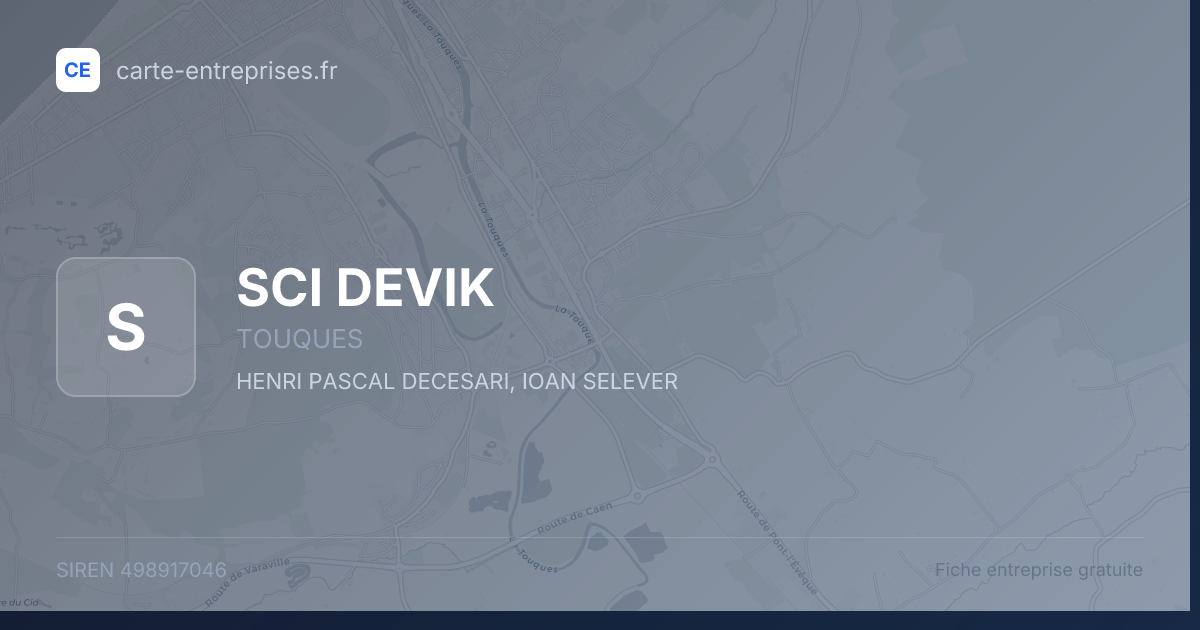 SCI DEVIK — 498917046 — fiche entreprise
