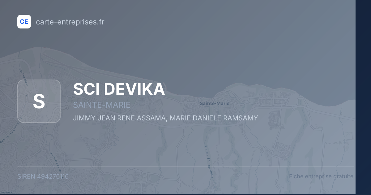 SCI DEVIKA — 494276116 — fiche entreprise