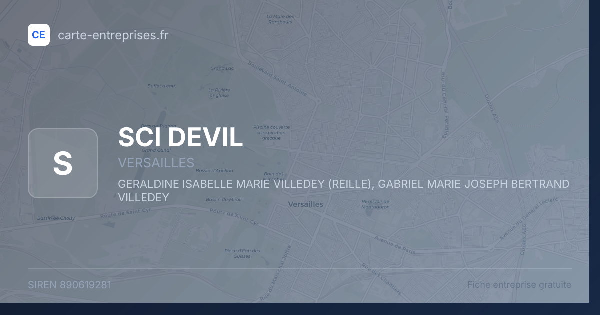 SCI DEVIL — 890619281 — fiche entreprise