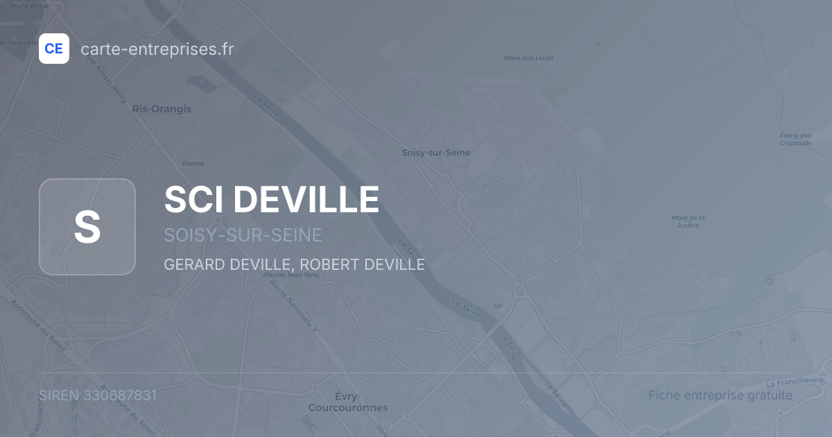 SCI DEVILLE — 330687831 — fiche entreprise