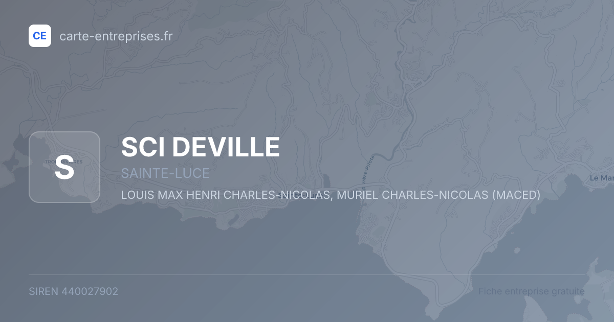 SCI DEVILLE — 440027902 — fiche entreprise