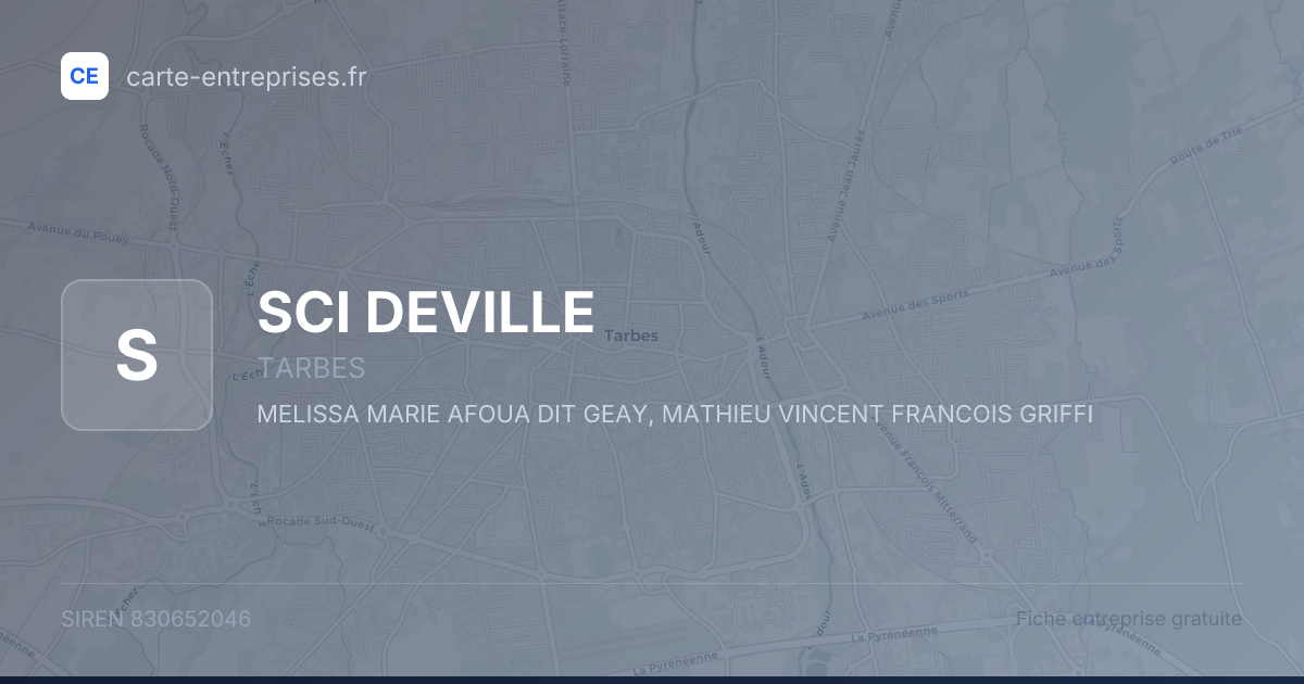 SCI DEVILLE — 830652046 — fiche entreprise