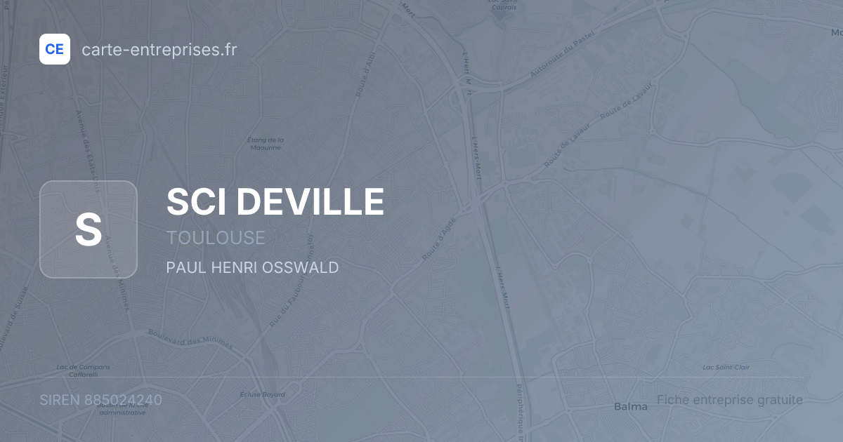 SCI DEVILLE — 885024240 — fiche entreprise