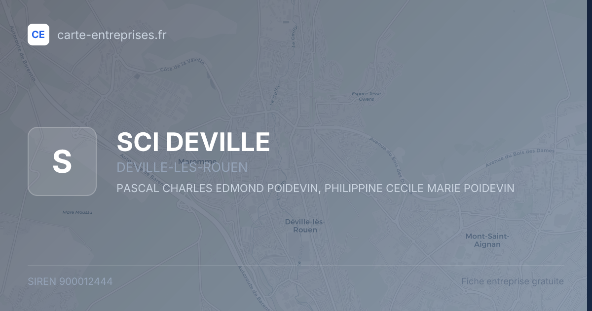 SCI DEVILLE — 900012444 — fiche entreprise