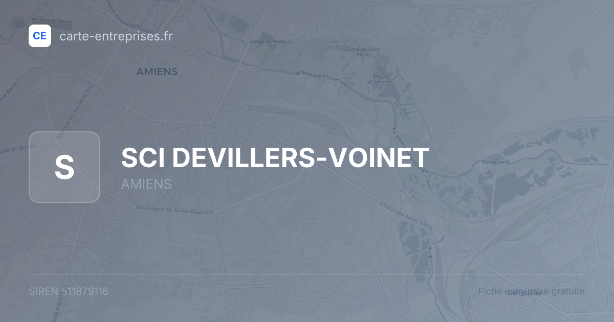 SCI DEVILLERS-VOINET — 511879116 — fiche entreprise