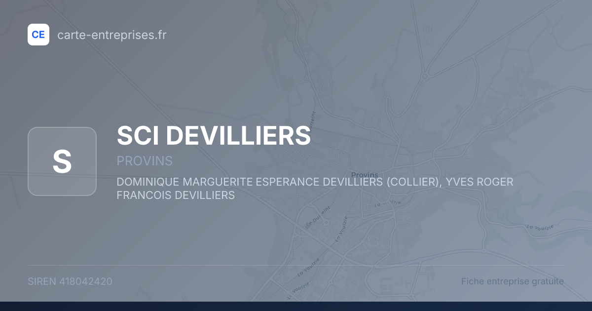 SCI DEVILLIERS — 418042420 — fiche entreprise