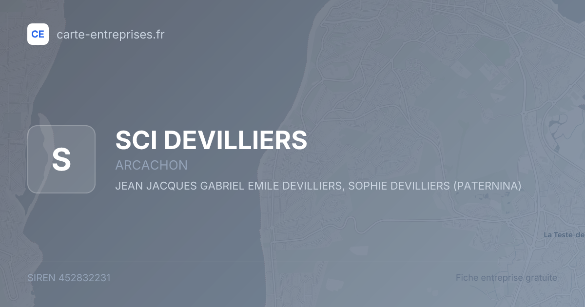 SCI DEVILLIERS — 452832231 — fiche entreprise