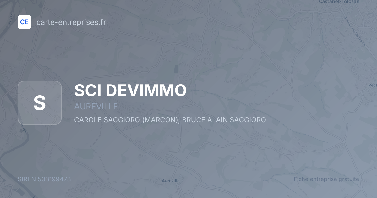 SCI DEVIMMO — 503199473 — fiche entreprise