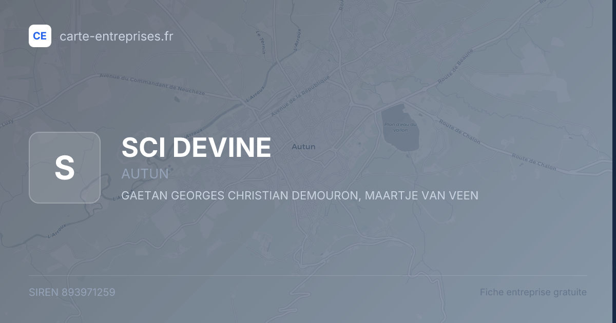 SCI DEVINE — 893971259 — fiche entreprise