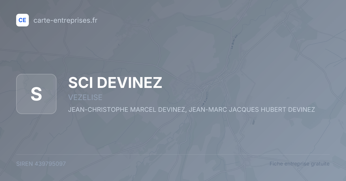 SCI DEVINEZ — 439795097 — fiche entreprise