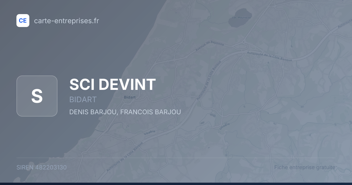 SCI DEVINT — 482203130 — fiche entreprise