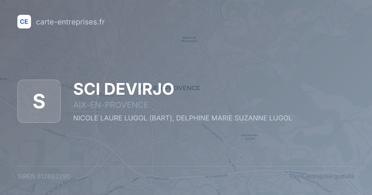 SCI DEVIRJO — 812683290 — fiche entreprise