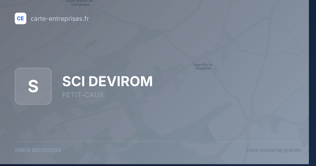SCI DEVIROM — 905300893 — fiche entreprise