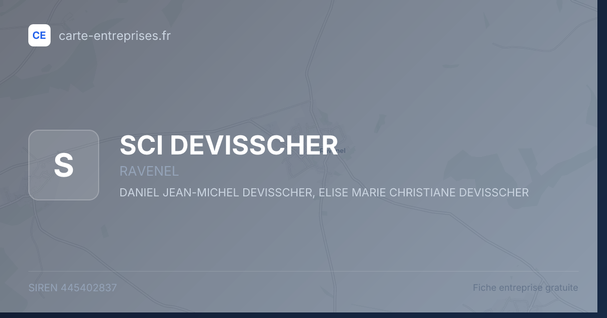 SCI DEVISSCHER — 445402837 — fiche entreprise