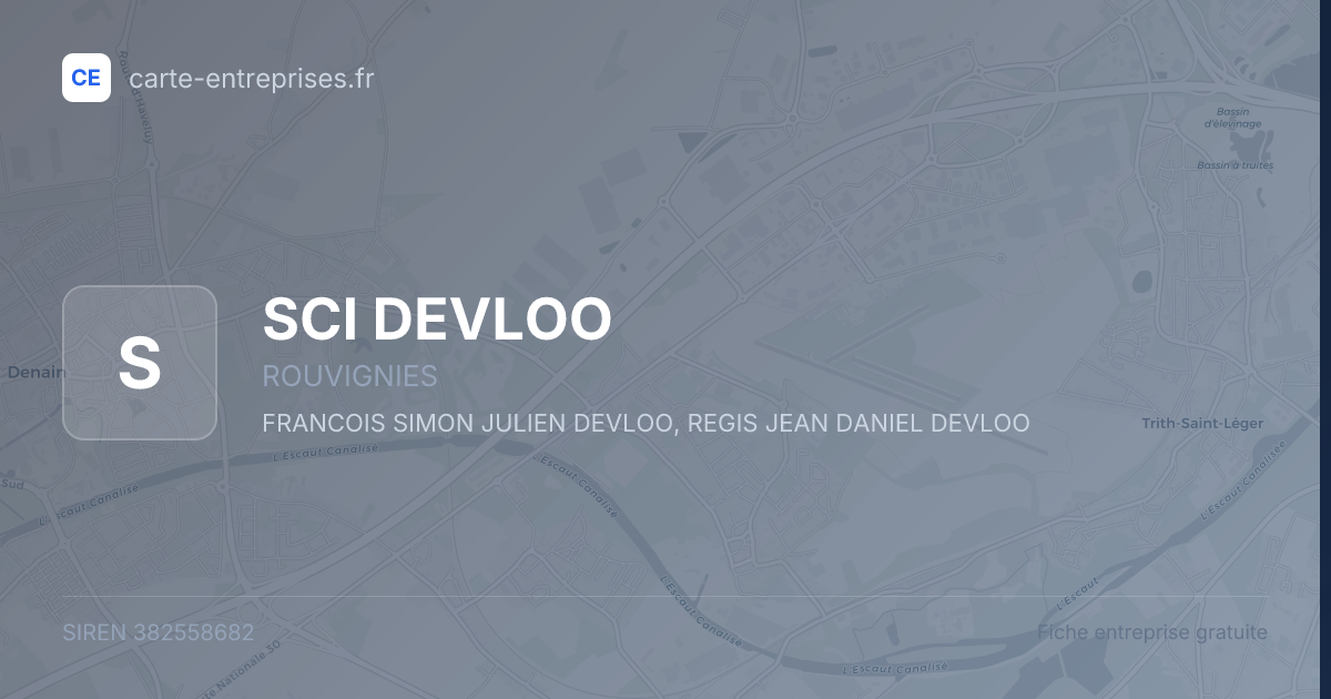 SCI DEVLOO — 382558682 — fiche entreprise